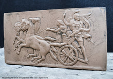 Load image into Gallery viewer, Roman Greek Chariot Alexander Great & Nike Artifact Carved Sculpture Statue www.Neo-Mfg.com 12" L11