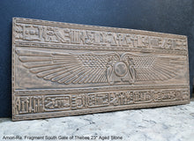 Load image into Gallery viewer, Egyptian Amon-Ra. Fragment of the South Gate of Thebes wall plaque art Sculpture 23" www.Neo-Mfg.com