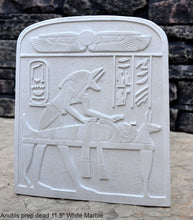 Load image into Gallery viewer, Egyptian Anubis preparing the dead wall plaque relief www.neo-mfg.com 11.5