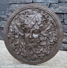 Load image into Gallery viewer, Nature Garden Greenwoman Sculpture Plaque 12" Neo-Mfg