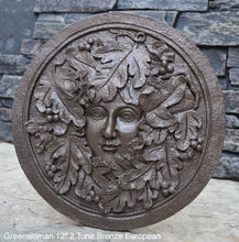 Load image into Gallery viewer, Nature Garden Greenwoman Sculpture Plaque 12" Neo-Mfg