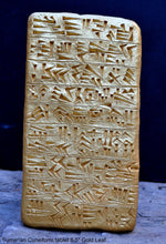 Load image into Gallery viewer, Sumerian Cuneiform tablet Sculptural wall relief plaque www.Neo-Mfg.com 8.5" g8