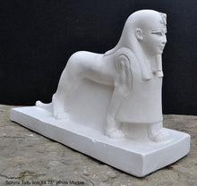 Load image into Gallery viewer, History Egyptian Sphinx Tutu lion protector god Sculpture museum reproduction art 13.75" www.Neo-Mfg.com home decor relief
