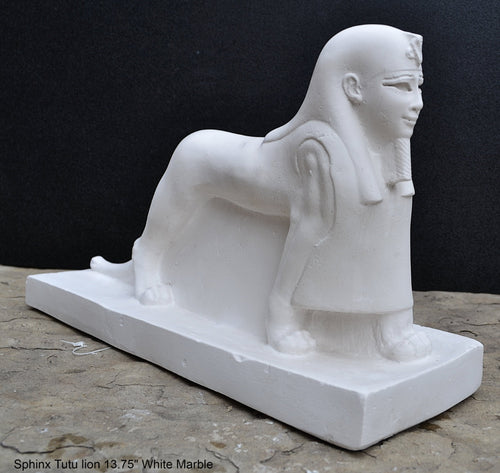 History Egyptian Sphinx Tutu lion protector god Sculpture museum reproduction art 13.75