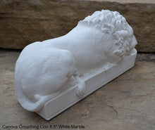 Load image into Gallery viewer, Canova Crouching Lion Sculpture Statue 8.5" long www.Neo-Mfg.com home decor