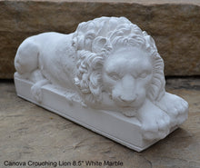 Load image into Gallery viewer, Canova Crouching Lion Sculpture Statue 8.5" long www.Neo-Mfg.com home decor