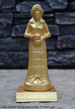 Load image into Gallery viewer, Assyrian Sumerian Goddess Inanna Ishtar Mari Lady Of Wel Spring Sculpture Statue 7" Tall www.Neo-Mfg.com Goddess with Vase La déesse au vase