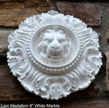 Load image into Gallery viewer, Lion Medallion Sculpture Statue 8" www.Neo-Mfg.com home decor