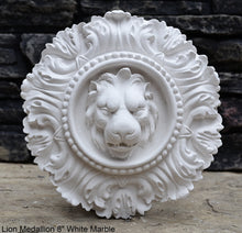 Load image into Gallery viewer, Lion Medallion Sculpture Statue 8" www.Neo-Mfg.com home decor
