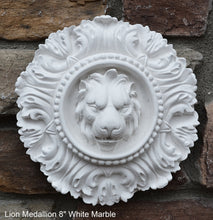 Load image into Gallery viewer, Lion Medallion Sculpture Statue 8" www.Neo-Mfg.com home decor