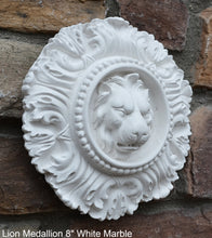 Load image into Gallery viewer, Lion Medallion Sculpture Statue 8" www.Neo-Mfg.com home decor