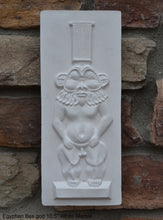 Load image into Gallery viewer, History Egyptian Bes god Sculptural wall relief www.Neo-Mfg.com 10.5" j10