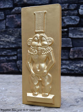 Load image into Gallery viewer, History Egyptian Bes god Sculptural wall relief www.Neo-Mfg.com 10.5" j10