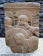 Load image into Gallery viewer, Roman Greek Hera Siphnian Sanctuary Apollo Sculptural Wall frieze plaque Fragment relief www.Neo-Mfg.com 16" home decor