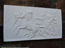 Load image into Gallery viewer, Roman Greek Chariot Alexander Great & Nike Artifact Carved Sculpture Statue www.Neo-Mfg.com 12" L11