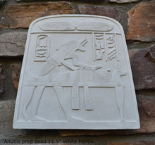 Load image into Gallery viewer, Egyptian Anubis preparing the dead wall plaque relief www.neo-mfg.com 11.5