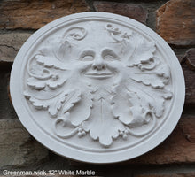 Load image into Gallery viewer, Nature Garden Greenman wink Sculpture Plaque 12" Neo-Mfg