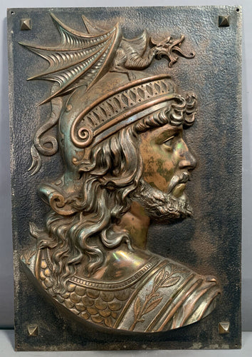 Roman Greek Siegfried Brunhild Song of the Nibelungs German mythology Figure Sculptural Wall frieze plaque relief www.Neo-Mfg.com 18.75