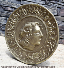 Load image into Gallery viewer, Roman Greek Alexander the Great Lysimachos Sculptural Wall relief plaque www.Neo-Mfg.com 12" c12