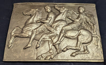Load image into Gallery viewer, Roman Greek Parthenon Horsemen riders frieze block Artifact Carved Sculpture Statue www.Neo-Mfg.com 14"