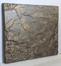 Load image into Gallery viewer, History Egyptian Birds in the Delta marshes Userkaf in Saqqara 11" Stela Sculptural wall relief www.Neo-Mfg.com h5