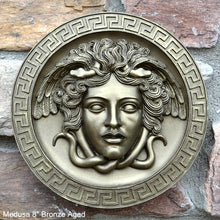 Load image into Gallery viewer, History Medusa Artifact Carved wall plaque Sculpture Statue 8" www.Neo-Mfg.com high relief