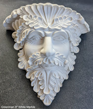 Load image into Gallery viewer, Greenman Leaf face sculpture wall plaque art www.neo-mfg.com 8" home garden decor