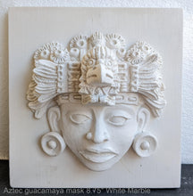 Load image into Gallery viewer, Aztec Maya Warrior mask Head of guacamaya (macaw) from Xochicalco Sculpture Statue 8.75" www.Neo-Mfg.com Museum reproduction