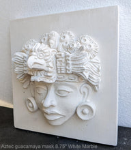 Load image into Gallery viewer, Aztec Maya Warrior mask Head of guacamaya (macaw) from Xochicalco Sculpture Statue 8.75" www.Neo-Mfg.com Museum reproduction