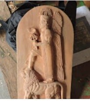 Load image into Gallery viewer, Babylonian Bass relief of Haldi sculpture wall plaque 12" www.NEO-MFG.com