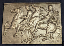 Load image into Gallery viewer, Roman Greek Parthenon Horsemen riders frieze block Artifact Carved Sculpture Statue www.Neo-Mfg.com 14"