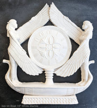 Load image into Gallery viewer, Egyptian Isis on long boat sculpture wall plaque relief 15" www.NEO-MFG.com