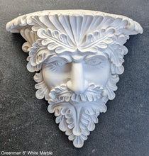 Load image into Gallery viewer, Greenman Leaf face sculpture wall plaque art www.neo-mfg.com 8" home garden decor