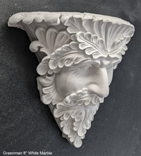 Load image into Gallery viewer, Greenman Leaf face sculpture wall plaque art www.neo-mfg.com 8" home garden decor