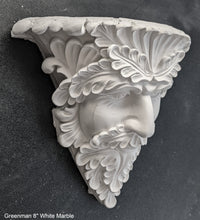 Load image into Gallery viewer, Greenman Leaf face sculpture wall plaque art www.neo-mfg.com 8" home garden decor
