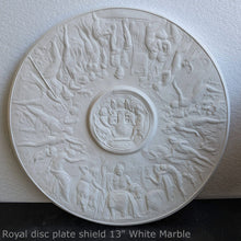 Load image into Gallery viewer, Roman Greek Royal disc Parthenon plate shield Sculptural wall relief plaque www.Neo-Mfg.com 13" museum reproduction