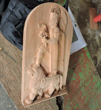 Load image into Gallery viewer, Babylonian Bass relief of Haldi sculpture wall plaque 12" www.NEO-MFG.com