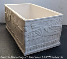 Load image into Gallery viewer, Egyptian Quartzite Sarcophagus of Tutankhamun tomb Artifact Sculpture Statue 8.75" www.NEO-MFG.com