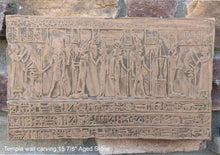 Load image into Gallery viewer, Egyptian Temple Fragment Sculptural wall relief plaque www.Neo-Mfg.com 15 7/8" Museum reproduction