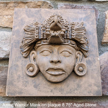 Load image into Gallery viewer, Aztec Maya Warrior mask Head of guacamaya (macaw) from Xochicalco Sculpture Statue 8.75" www.Neo-Mfg.com Museum reproduction