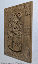 Load image into Gallery viewer, Aztec Mayan Yaxchilán Lintel Sculpture 13 3/8" www.Neo-Mfg.com Plaque relief carving