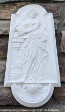 Load image into Gallery viewer, Roman Greek Carved nymph Fountain of Innocents Danaides of Argos Water Figure Sculptural Wall frieze plaque relief www.Neo-Mfg.com 15.125"