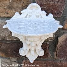 Load image into Gallery viewer, Gargoyle Satyr wall Shelf corbel Grotesque goblin sculpture www.NEO-MFG.com 9.25" winged greenman leaf face