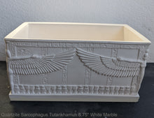 Load image into Gallery viewer, Egyptian Quartzite Sarcophagus of Tutankhamun tomb Artifact Sculpture Statue 8.75" www.NEO-MFG.com