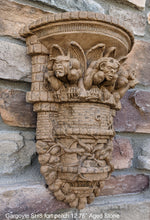 Load image into Gallery viewer, Gargoyle SHS fort perch wall Shelf corbel Grotesque goblin sculpture www.NEO-MFG.com 12.75"