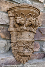 Load image into Gallery viewer, Gargoyle SHS fort perch wall Shelf corbel Grotesque goblin sculpture www.NEO-MFG.com 12.75&quot;
