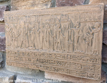 Load image into Gallery viewer, Egyptian Temple Fragment Sculptural wall relief plaque www.Neo-Mfg.com 15 7/8" Museum reproduction