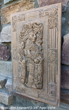 Load image into Gallery viewer, Aztec Mayan Yaxchilán Lintel Sculpture 13 3/8" www.Neo-Mfg.com Plaque relief carving