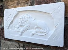 Load image into Gallery viewer, Lion of Lucerne wall plaque relief Sculpture Statue 12.25" www.Neo-Mfg.com home decor