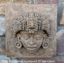 Load image into Gallery viewer, Aztec Maya Warrior mask Head of guacamaya (macaw) from Xochicalco Sculpture Statue 8.75" www.Neo-Mfg.com Museum reproduction